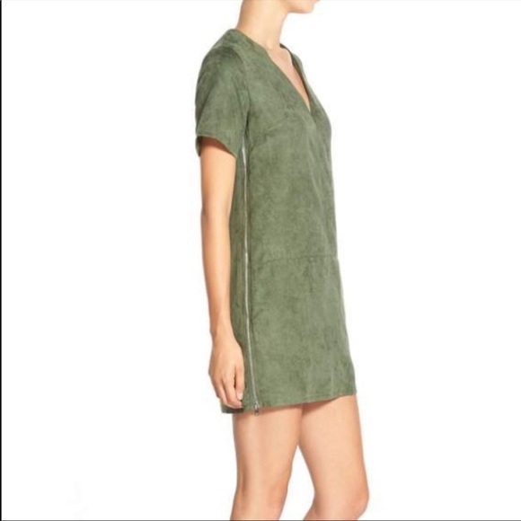 Green Missguided Suede Dress, 4 - Picture 2 of 13